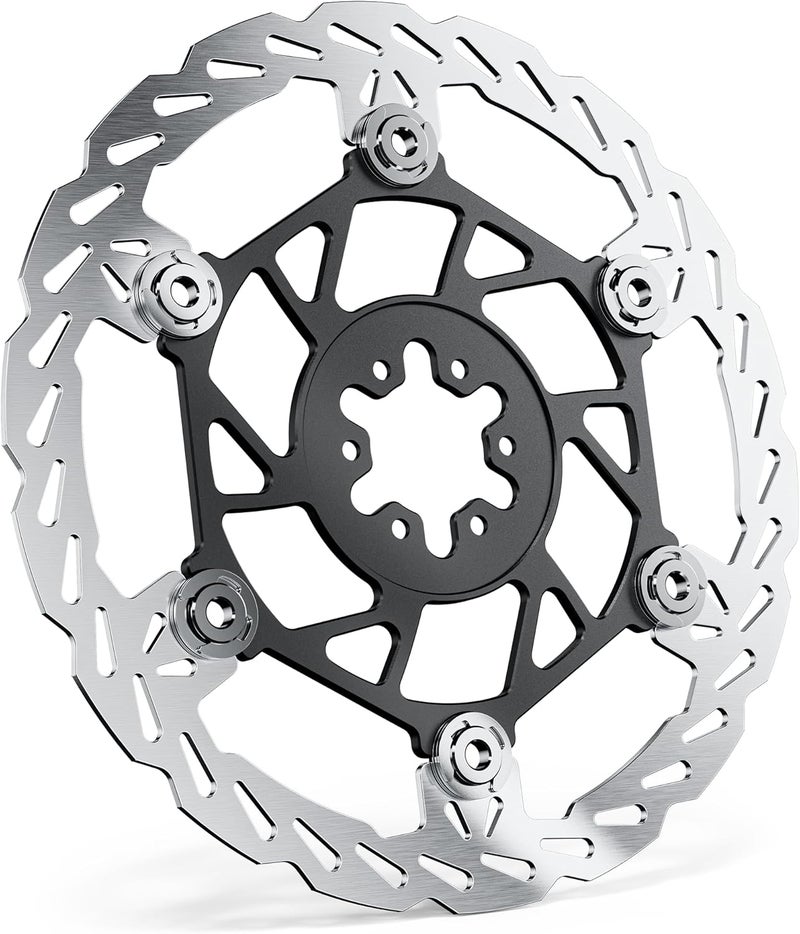 Beastspk Floating Front Disc Brake Rotor(220mm),Aircraft Aluminum Core,Stainless Steel MTB Brakes Rotors with 6-Hole,Thickness 2.3mm,for Talaria Sting R MX3,MX4,Sur-Ron Light Bee X LBX,Segway X160/X260 (Front) - Image 1